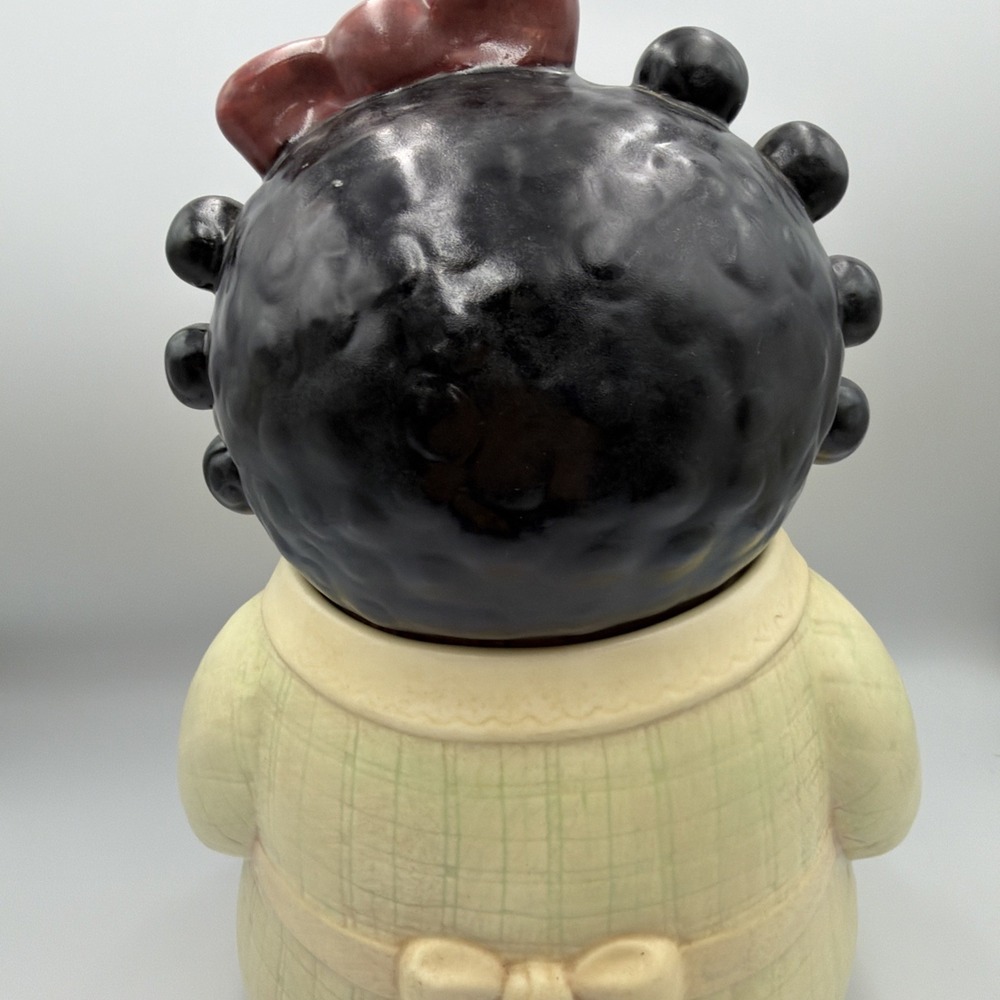 Treasure Craft Cookie Jar Black Rag Doll "Spice" 14" H x 10" L Vintage USA - Picture 6 of 10